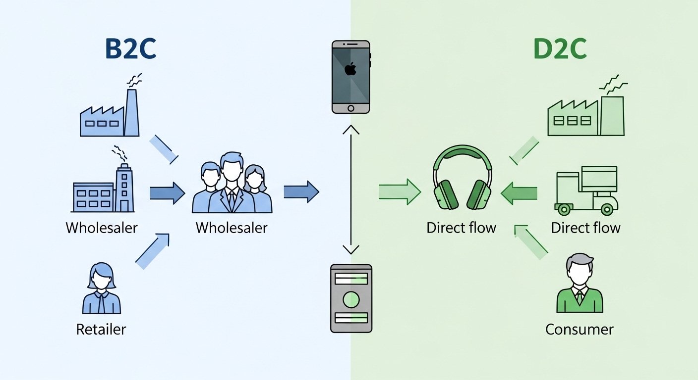 Difference Between B2C and D2C (Easy Guide for Kids