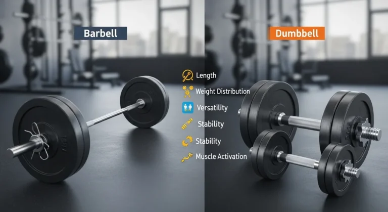 Difference Between Barbell and Dumbbell