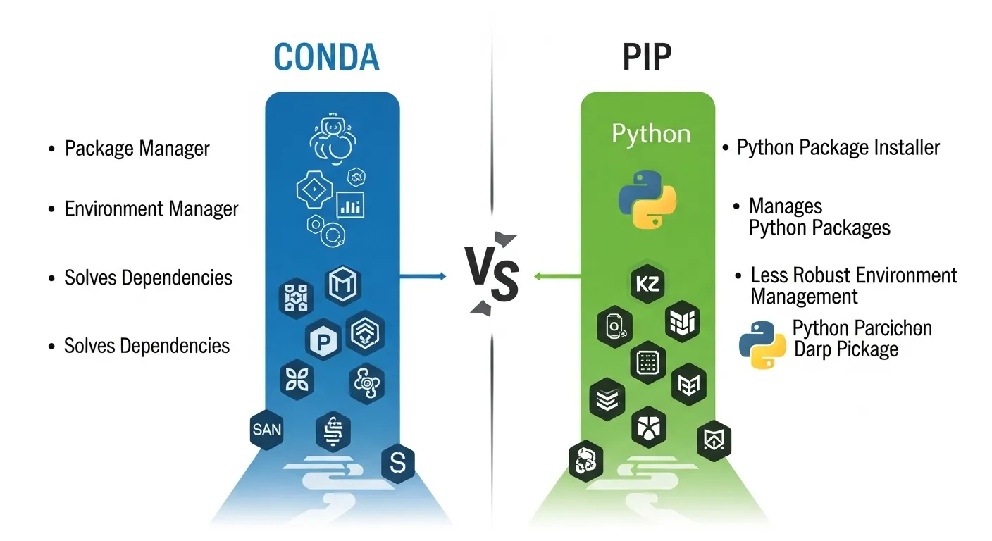 Difference-Between-Conda-and-Pip