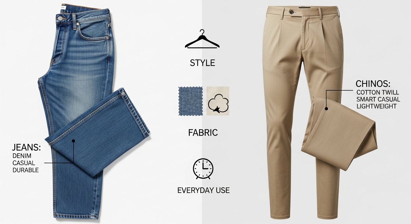 Difference Between Jeans and Chinos