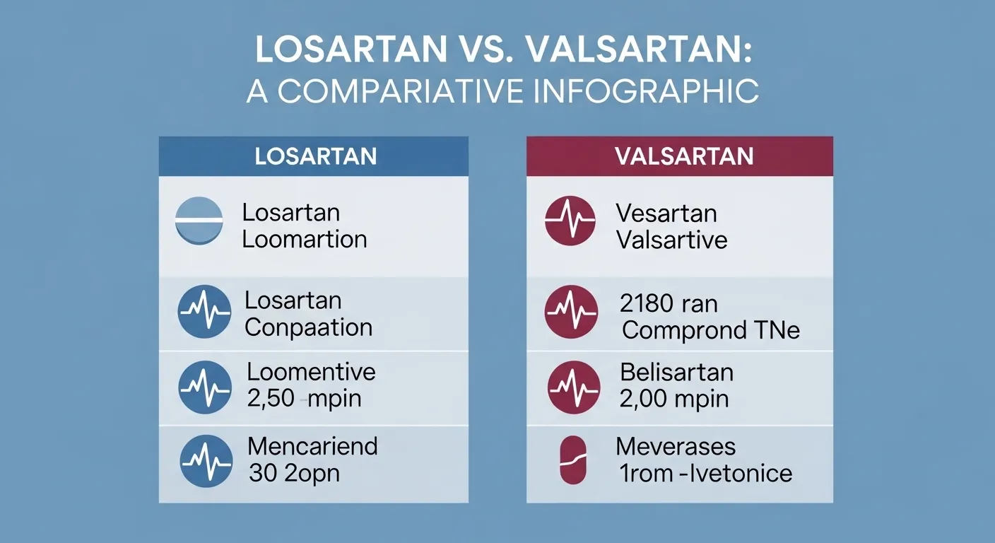 difference between losartan and valsartan