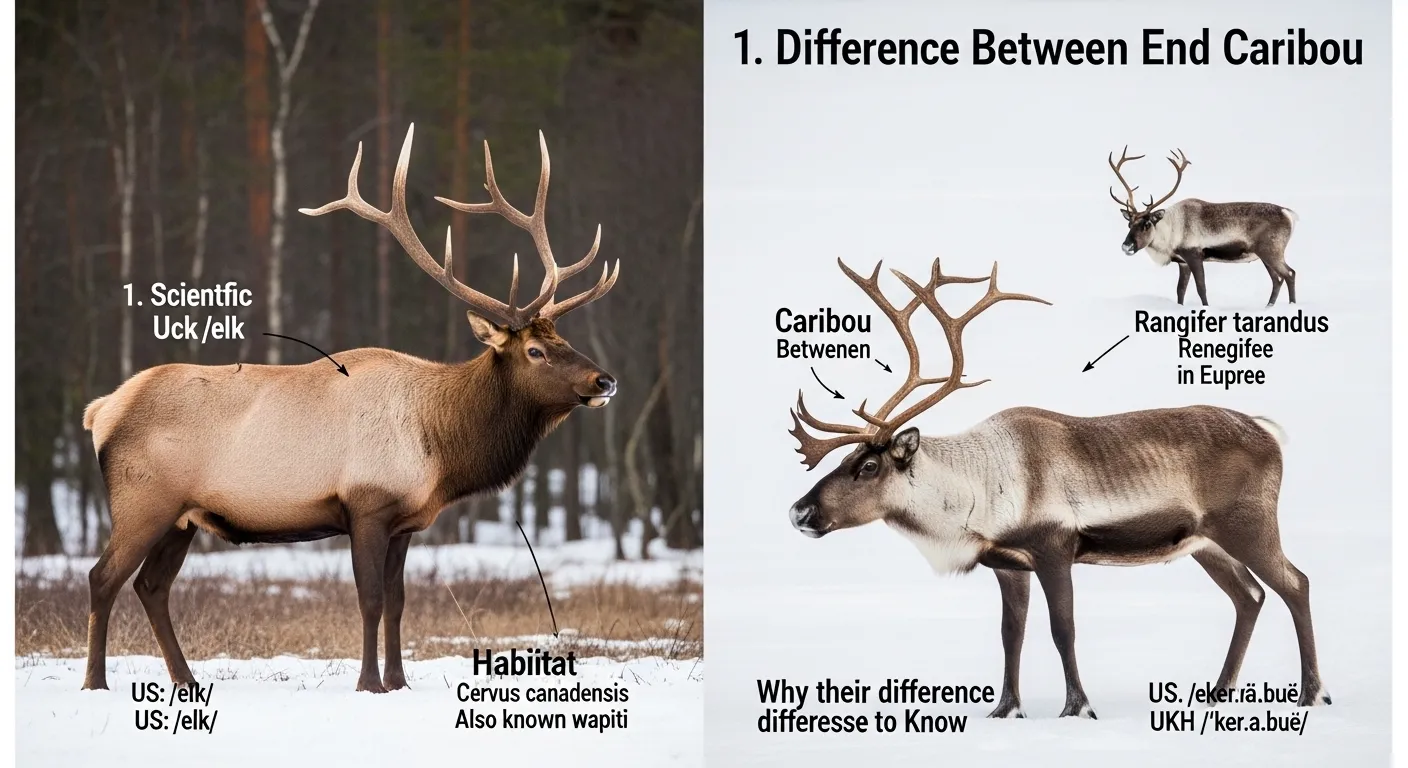 Difference Between Elk and Caribou