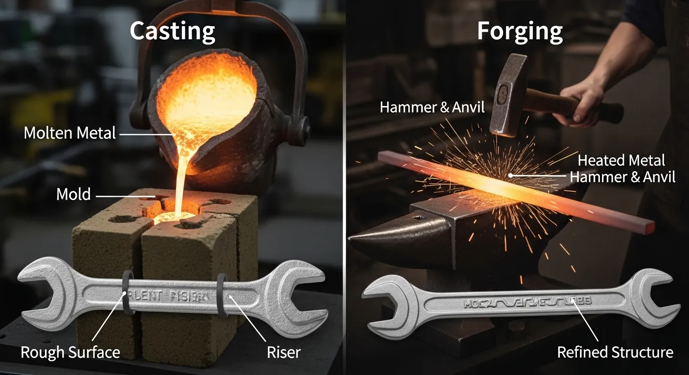 Difference-between-casting-and-forging
