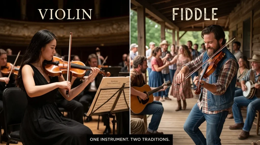 Fiddle-vs-Violin